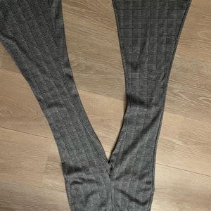 Plaid flair pants